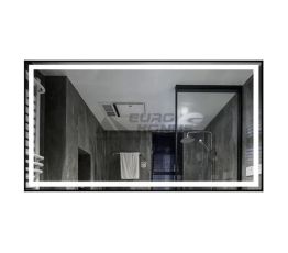 DUSEL Зеркало с подогревом, LED подсветкой Smart DE-M0061S1 Black 75x100 см